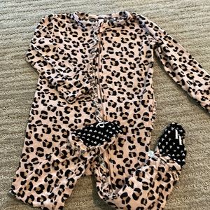 Posh Peanut Samara Footie Ruffled Zippered One Piece